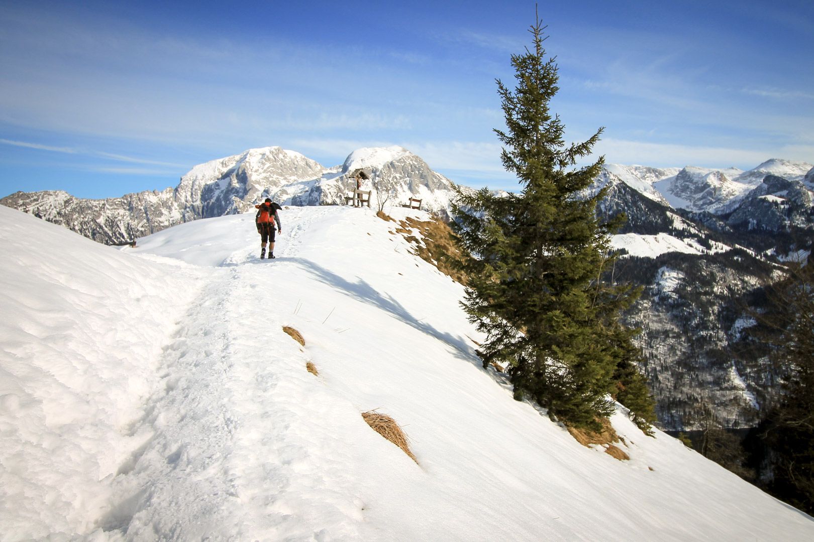 Randonnée en Allemagne en hiver