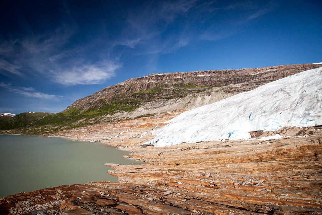 Svartisen glacier Norvège
