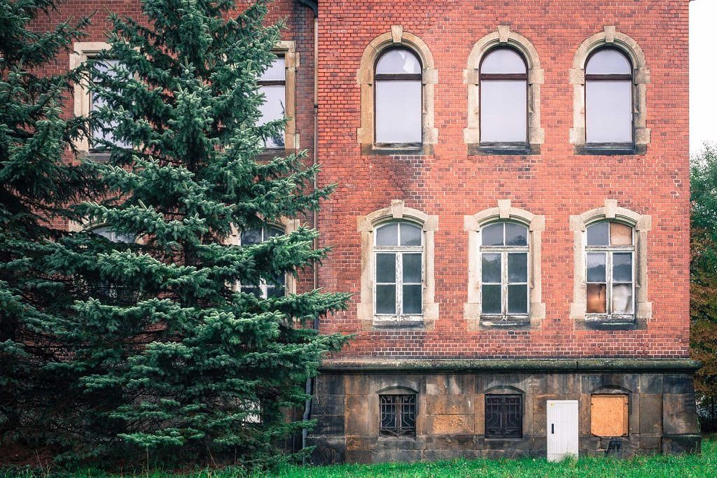 Ville de Pirna en ex-Allemagne de l'est