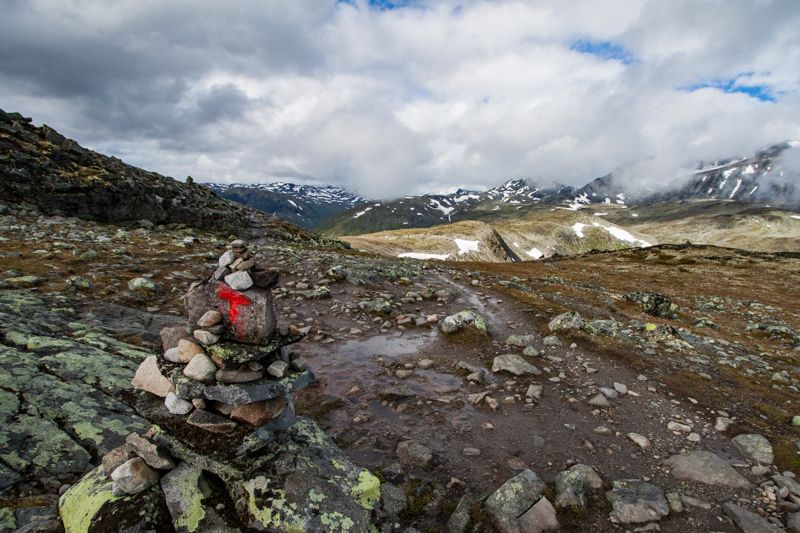 Sentier sur la crête Besseggen