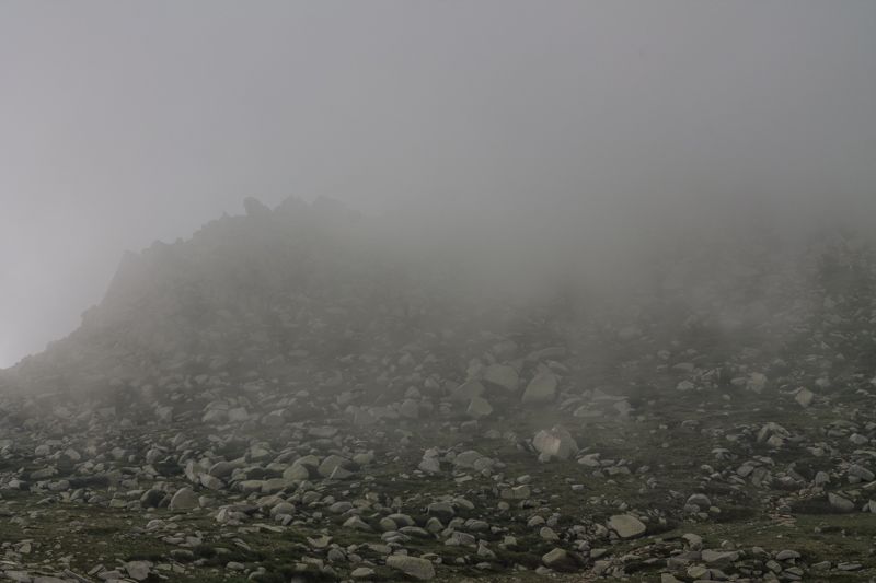 Tempête de grêlons sur le GR20