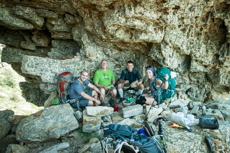 Le trou de la bombe sur les Aiguilles de Bavella