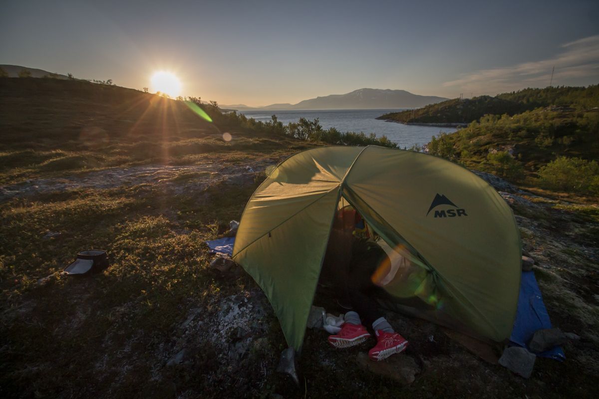 Camping au froid en Norvège